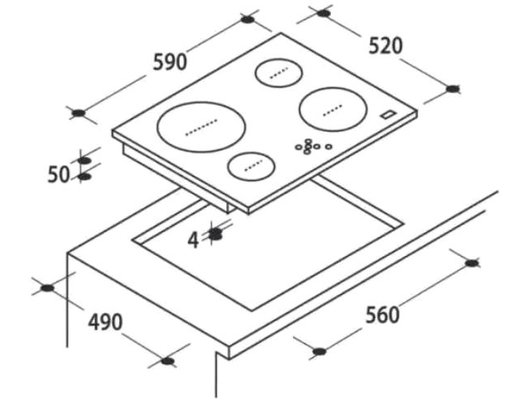 Варочная панель CANDY CH64BVT